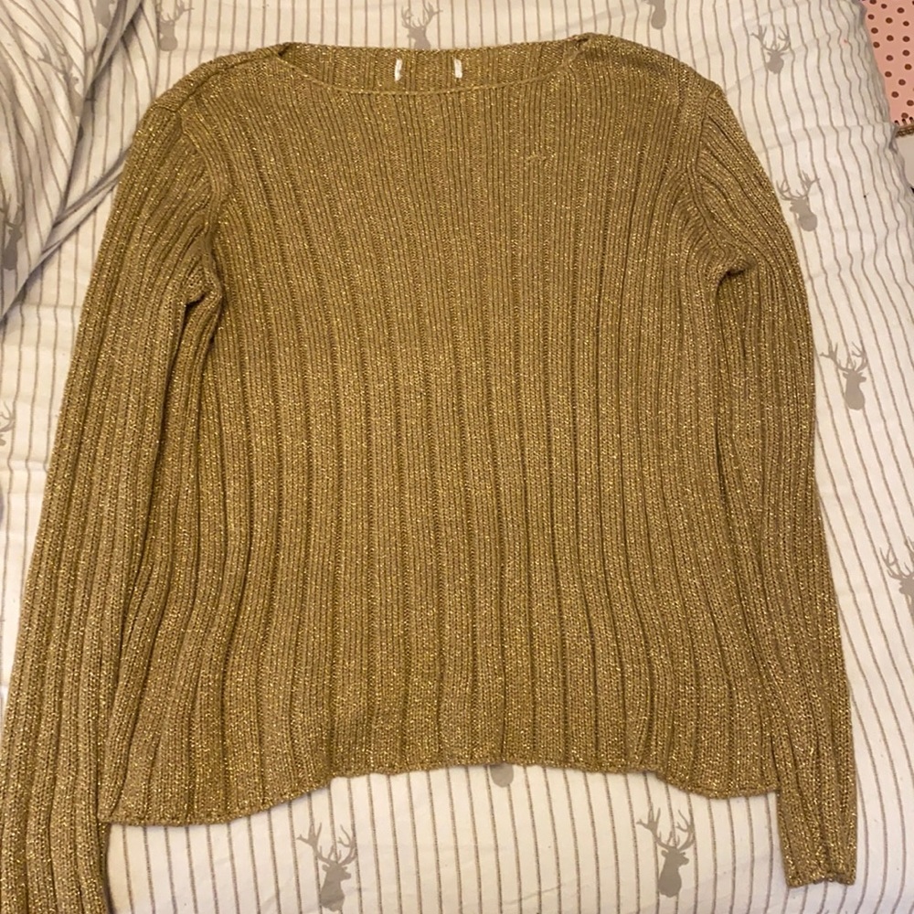 Gold sparkle sweater